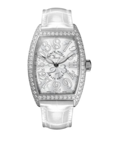 Franck Muller Cintrée Curvex Crazy Hours Replica Watch 15TH ANNIVERSARY CRAZY HOURS II 5850 CH II BLC D 1R AC